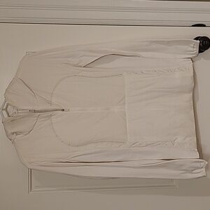 Lululemon,  size 10, white running jacket